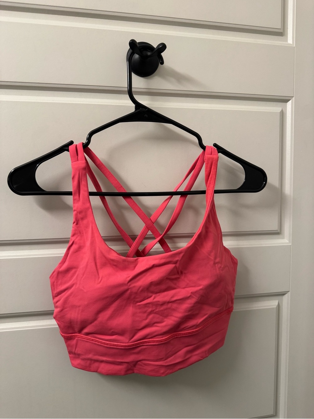 lululemon athletica Coral Pink Strappy Sports Bra